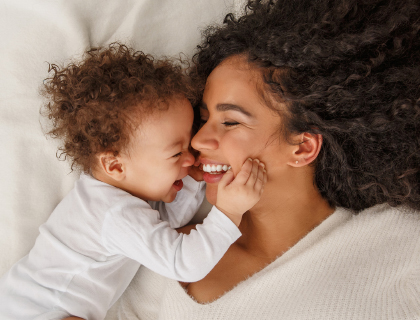 Golden State HealthPlans: Mother and baby.